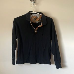 Small vintage burberry made in England polo shirt